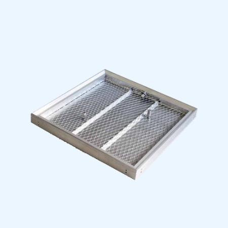 Барьер 2 60х60 Алюминиевый напольный люк со съемной крышкой